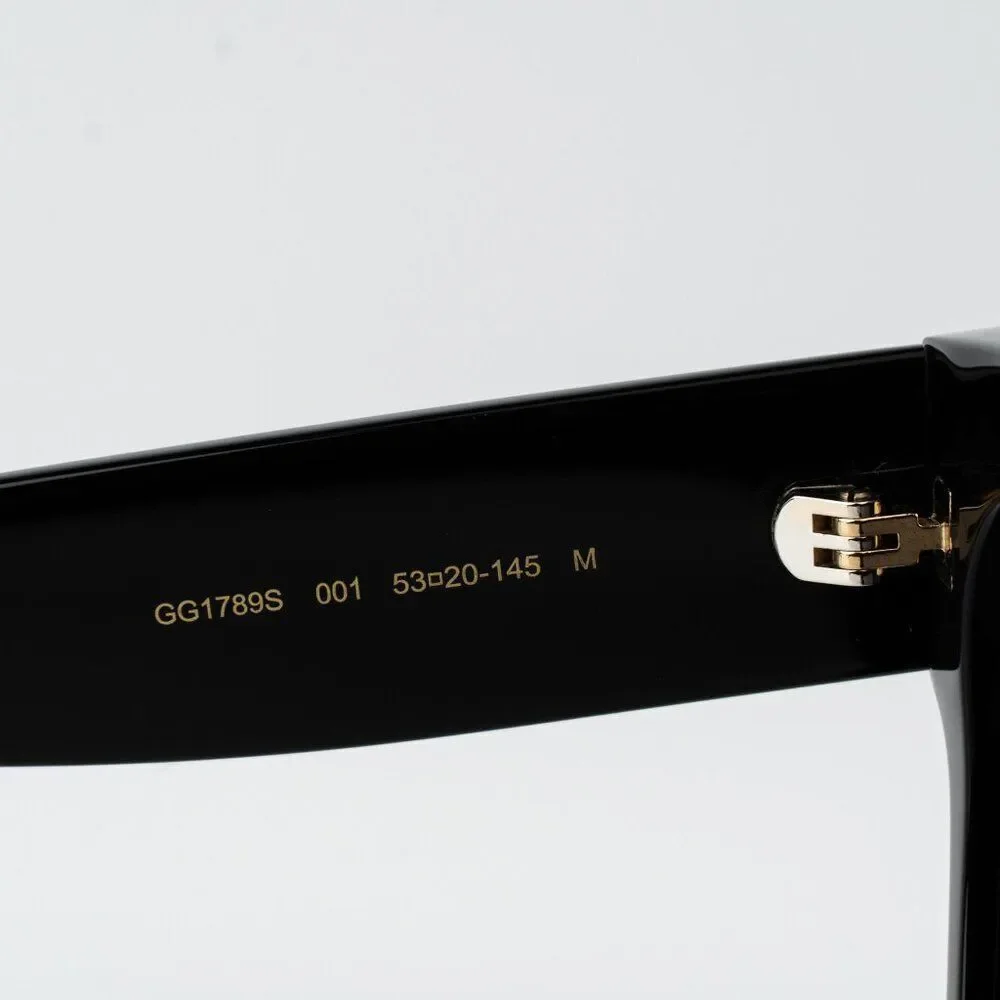 Gucci Men Sunglasses Black Grey Square GG1789S 001 BRAND NEW